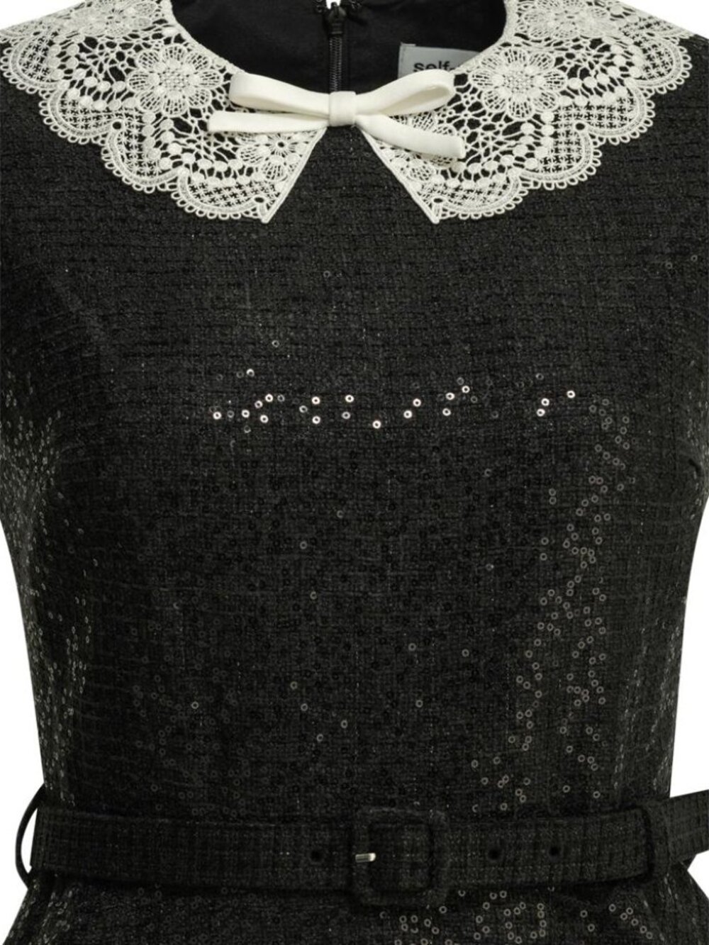 Self-Portrait Short Sequin Dress Tag Size 14 Women - Picture 3 of 4